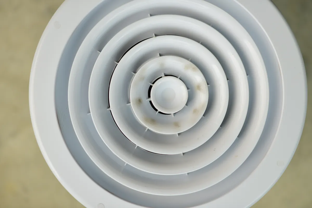 Ceiling vent of a scheduled Panasonic ducted air conditioning system